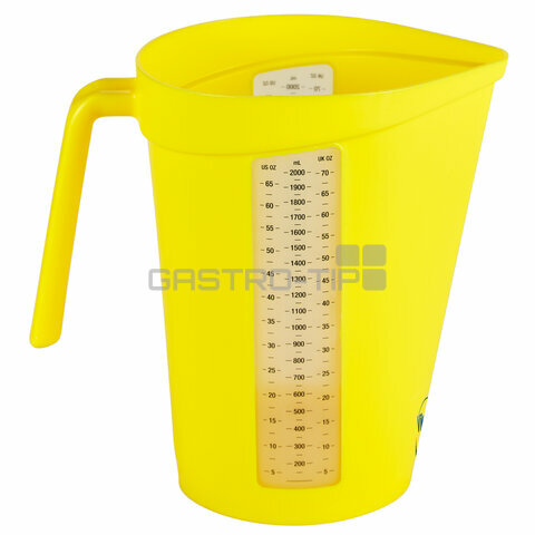 Odměrka 2 l průhledná stupnice žlutá 60006
