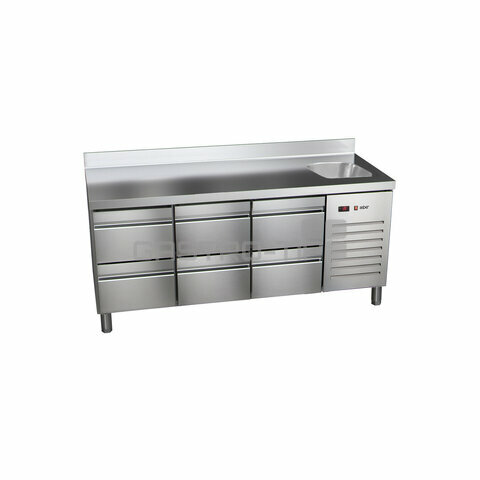 Stůl chladící ETP-7-180-06 HC S + dřez