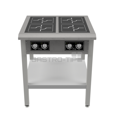 Sporák indukční PIN 04 F 20kW (hranaté zóny 4x 5kW)