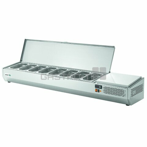 Pizza chladící pultová vitrína Asber GVL-204 (GN1/3)
