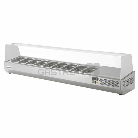 Pizza chladící pultová vitrína Asber GV-200 (GN1/4)