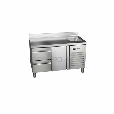 Stůl chladící ETP-7-135-12 HC S + dřez