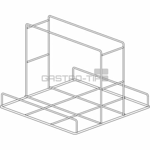 Koš stojanový nerez 500 x 500 x 160 mm