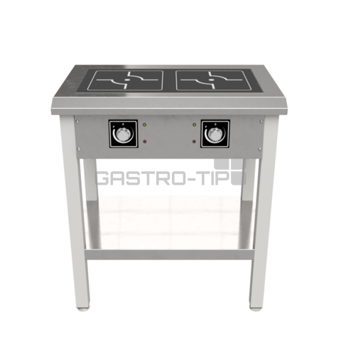 Sporák indukční PIN 02 R/W 10kW (kulaté zóny 2x 5kW)