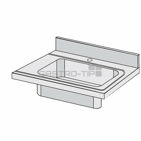 Stůl k myčce 700x700 P + dřez