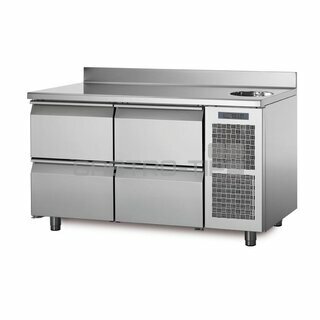Chladící stůl TA13/4MS s deskou, dřezem a zadním lemem