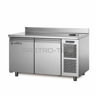 Chladící stůl TA13/1MS s deskou, dřezem a zadním lemem