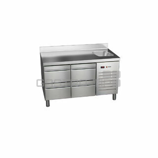 Stůl chladící ETP-7-135-04 HC S + dřez