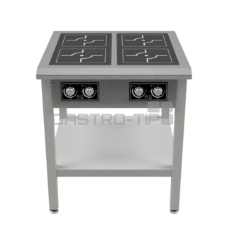 Sporák indukční PIN 04 F 20kW (hranaté zóny 4x 5kW)