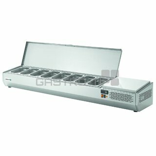 Pizza chladící pultová vitrína Asber GVL-204 (GN1/3)