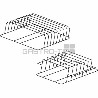 Držák plechů a podnosů nerez 500 x 500 x 160 mm (rozteč 45 mm)