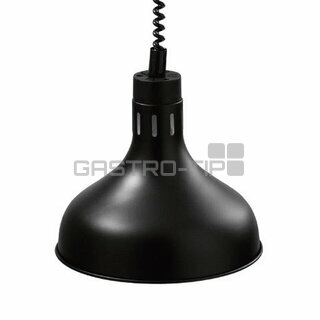 Infra lampa závěsná - černá 29 cm