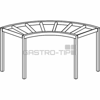 Stůl válečkový oblouk 90° 1300 x 1300 x 850 mm