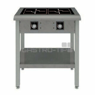 Sporák indukční PIN 02 F/W 10kW (hranaté zóny 2x 5kW)