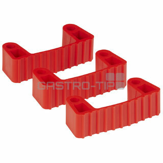 Svorka gumová (3ks) bez kolíčků červená 10024