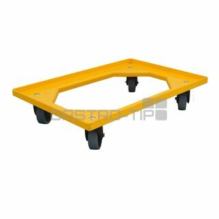 Vozík 4 ot.kolečka guma - žlutý