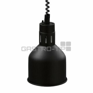 Infra lampa závěsná - černá