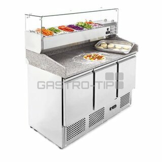 Pizza chladící stůl MPS-1365 s chl.vitrínou