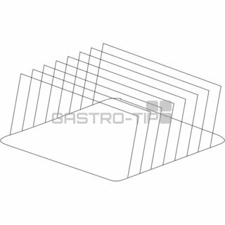 Držák plechů a podnosů nerez 300 x 465 x 210 mm (rozteč 48 mm)