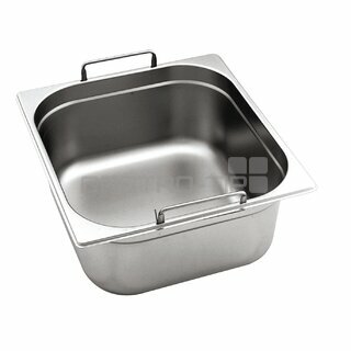 GN 2/3 (h=200 mm) nerezová plná s uchy OPTINOX