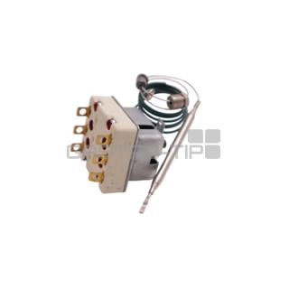 Termostat pojistny 225°C + 2 drzaky